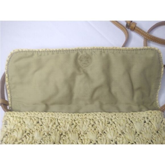 Lucky Brand Floral Straw Crossbody Shoulder Bag - Picture 5 of 11